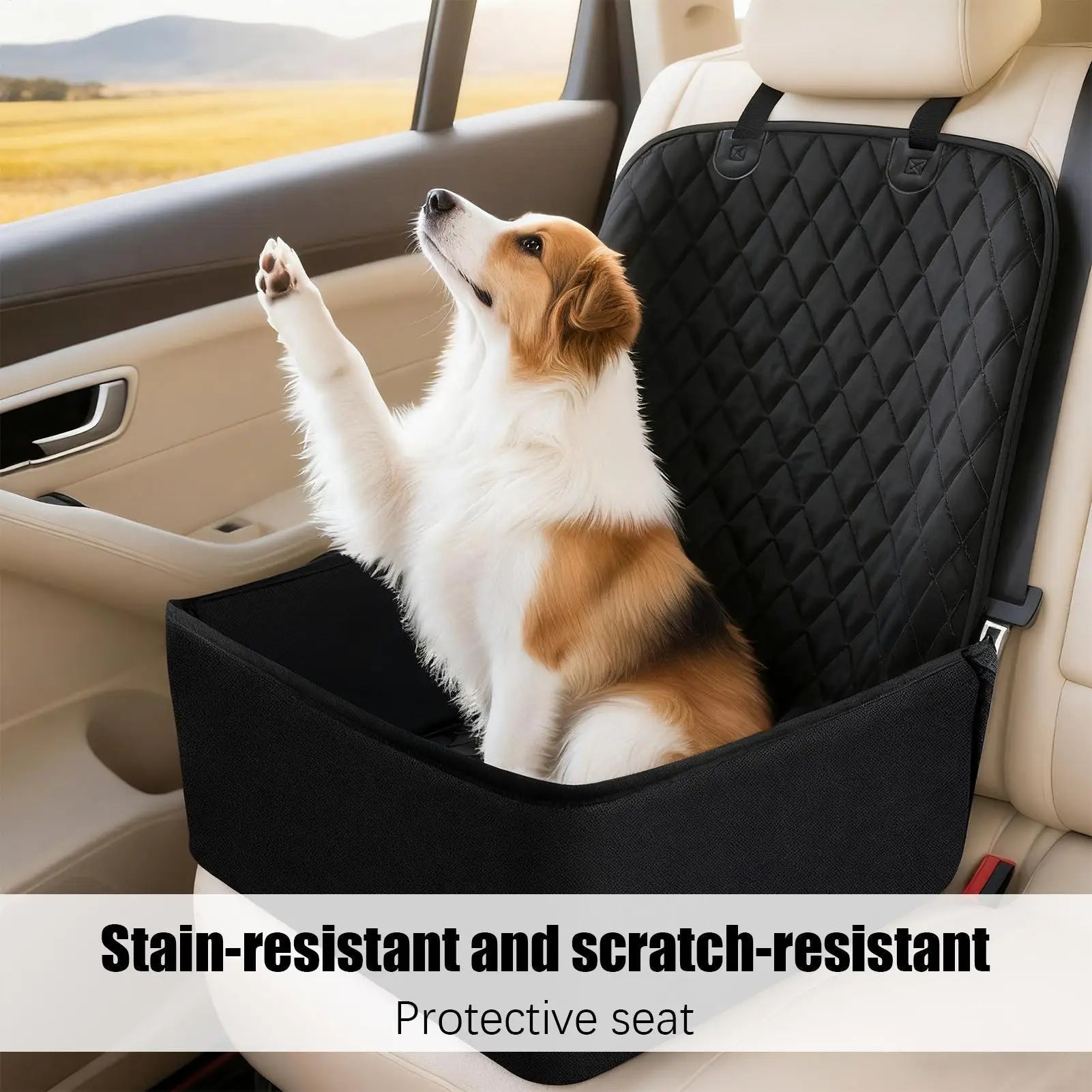 Waterproof Dog Car Seat Cushion & Back Seat Extender – Dogs & Cats