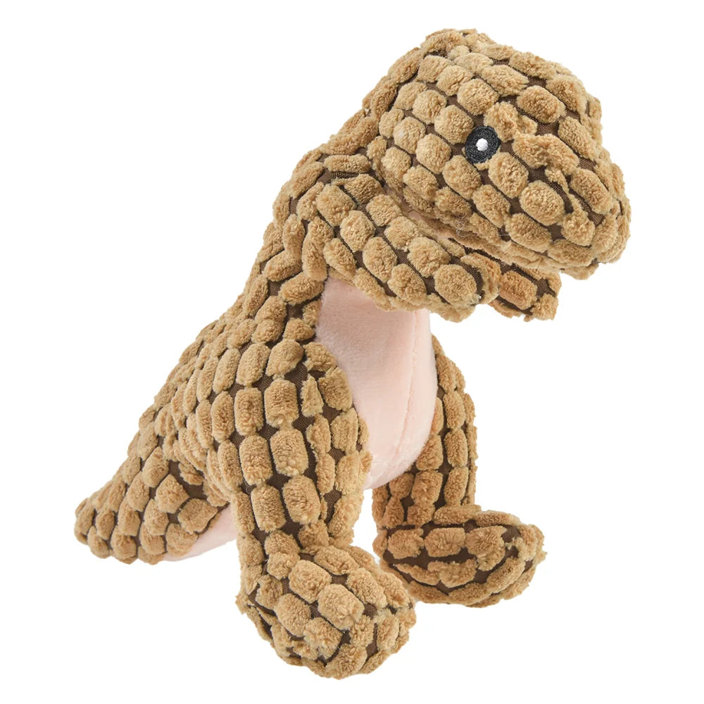 Plush Dinosaur & Animal Dog Toy – Interactive Chew Toy for Small Dogs & Cats