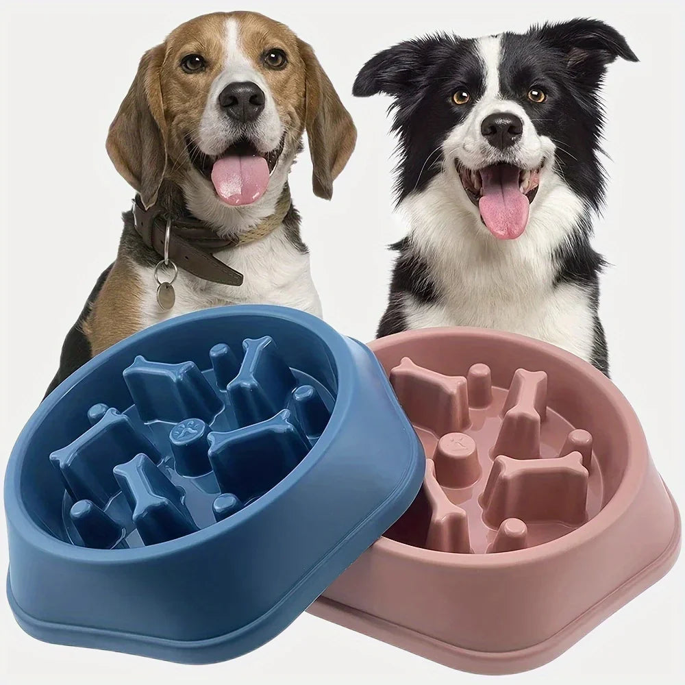 Large Capacity Slow Feeder Bowl for Dogs & Cats – Anti-Slip, Anti-Choking