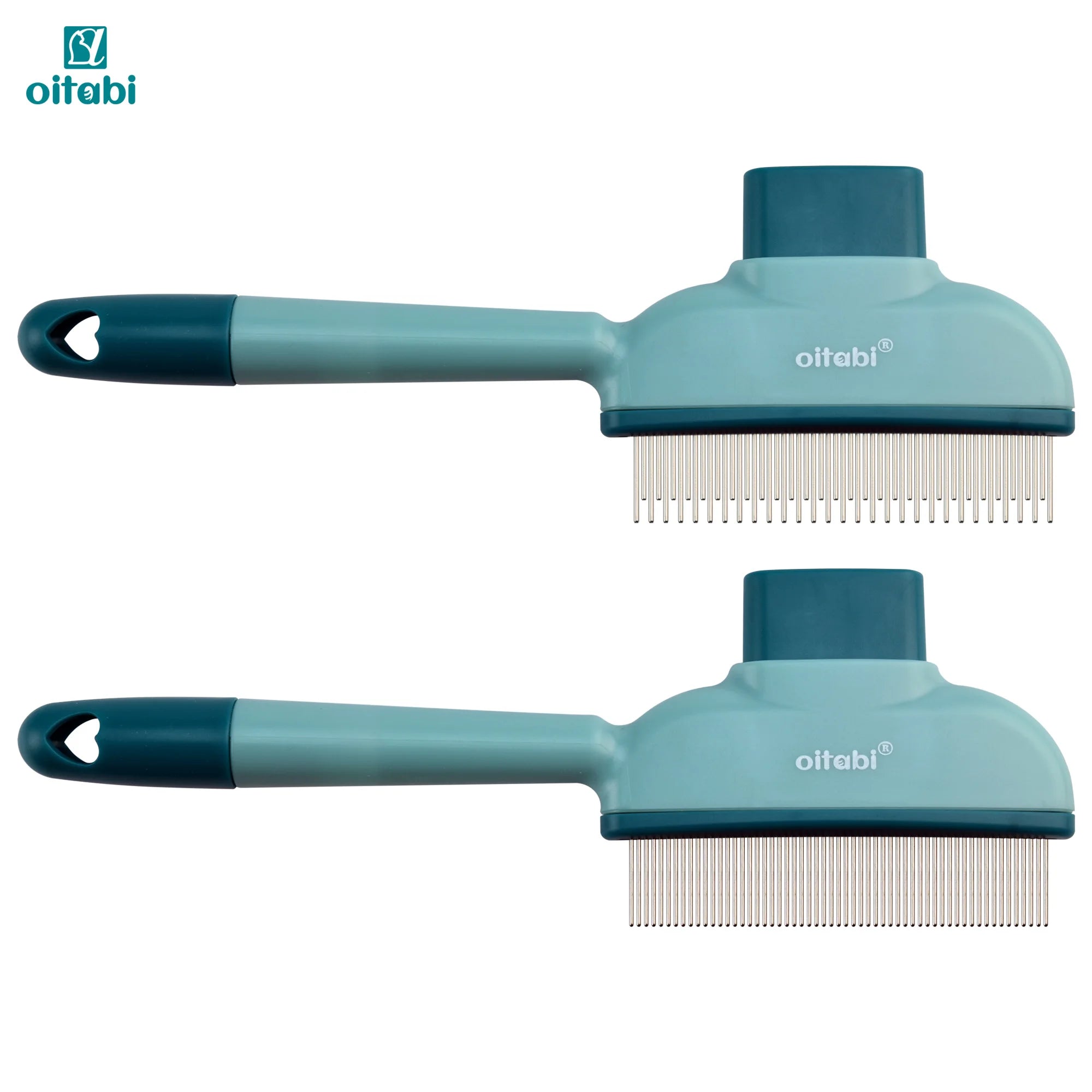 Oitabi Pet Deshedding Flea Comb – Stainless Steel Teeth for Dogs & Cats