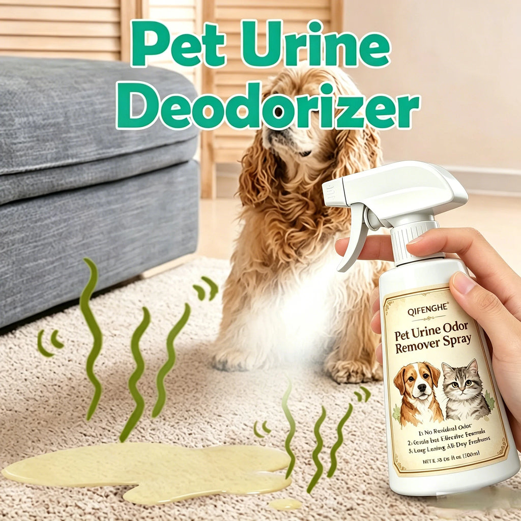 Pet Urine Odor Remover Spray – Pet-Safe Odor Eliminator & Deodorizer for Dogs & Cats (200ml)