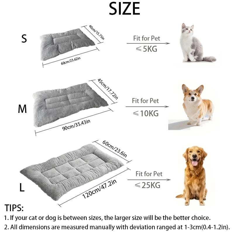 Extra Large Corduroy Dog Bed Sofa – Thickened Soft Mat for Large Dogs