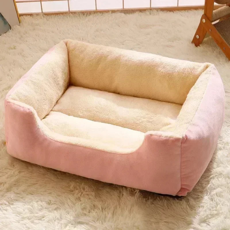 Plush Pet Bed Cushion for Cats & Small Dogs – Warm & Breathable, 3 Sizes
