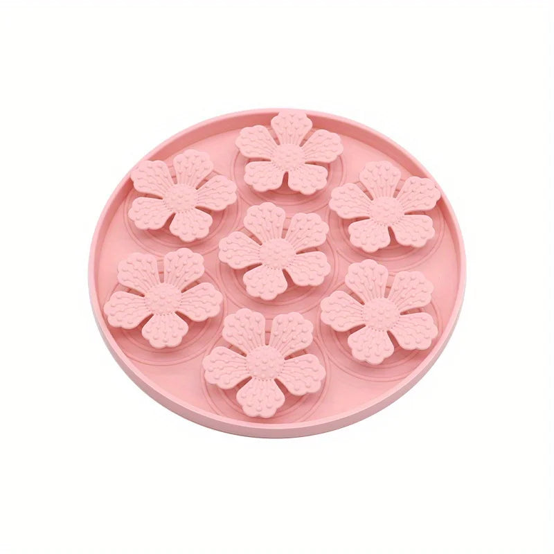 Silicone Dog Licking Mat with Suction Cups – Anti-Choking Slow Feeder Pad