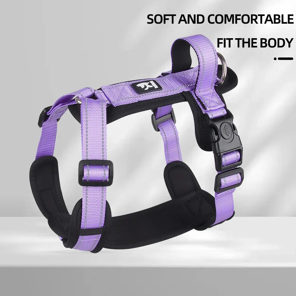 Classic Vest Dog Harness with Leash – Adjustable Chest Harness for Small & Medium Dogs