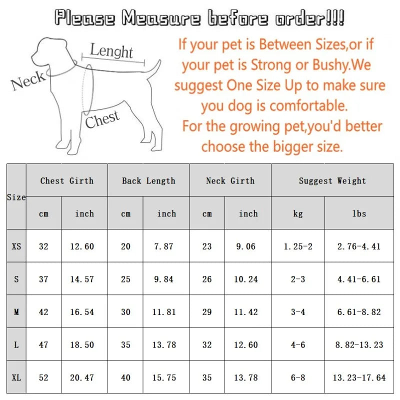 Padded Winter Dog Jacket with Built-In Harness – Reflective Zipper Coat for Small Dogs & Cats