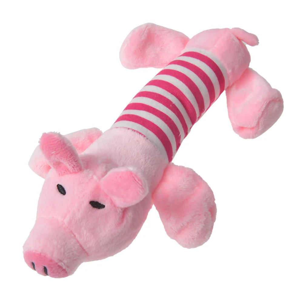 Plush Dinosaur & Animal Dog Toy – Interactive Chew Toy for Small Dogs & Cats