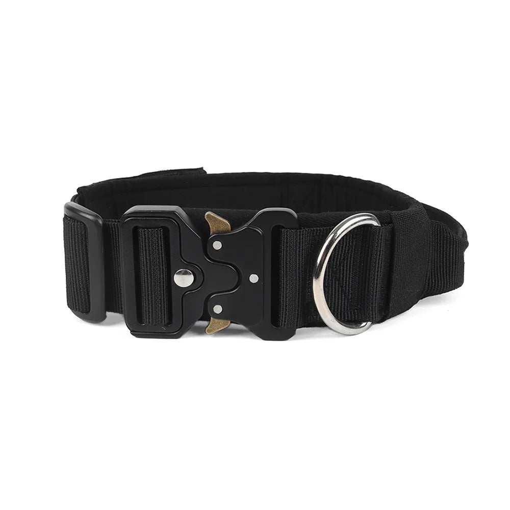 Heavy Duty Wide Dog Collar with Quick Release Buckle – Soft & Adjustable for All Dog Types