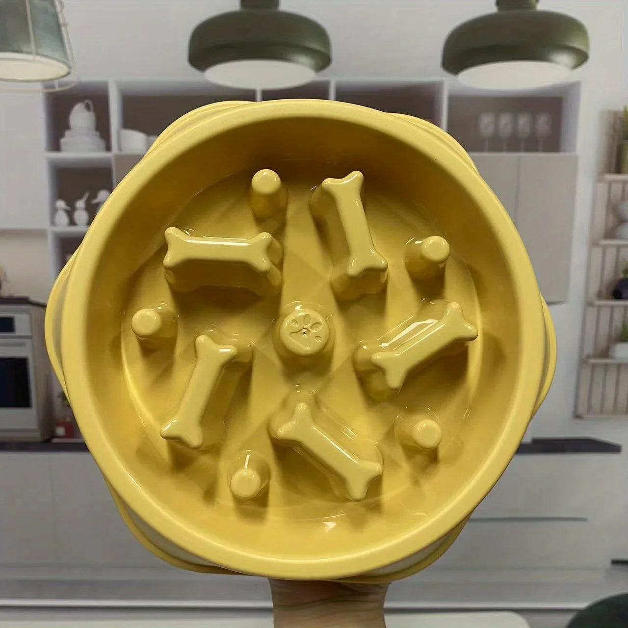 Large Capacity Slow Feeder Bowl for Dogs & Cats – Anti-Slip, Anti-Choking