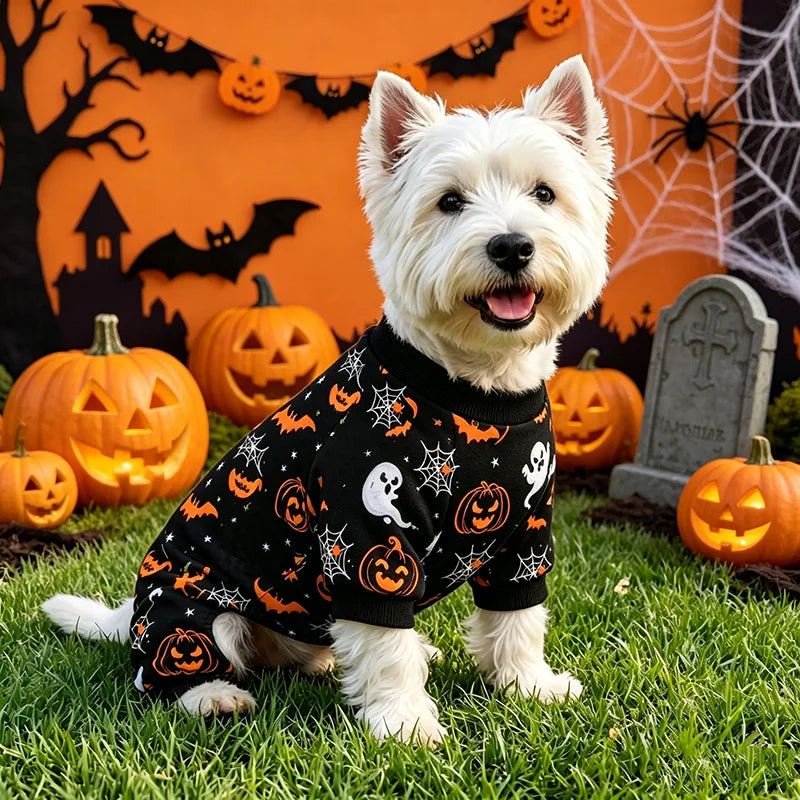 Pumpkin & Ghost Halloween Dog Pajamas