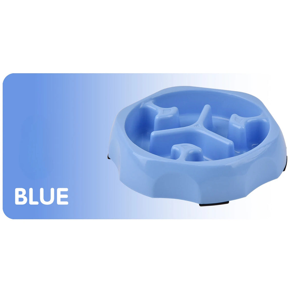 Anti-Choking Slow Food Bowl for Dogs & Cats – Anti-Slip PP Feeder