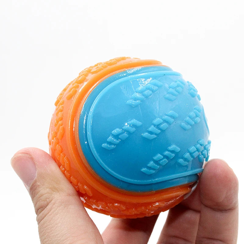 Squeaky TPR Dog Ball Toy – Teeth Cleaning Bite-Resistant Interactive Ball