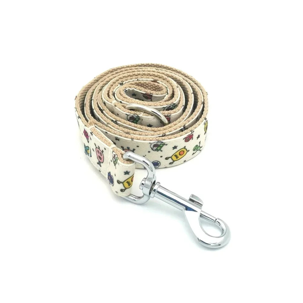 Free Engraving Personalized Dog Collar & Matching Leash – Custom ID Name Tag