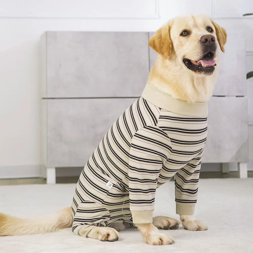 Classic Stripe Four-Legged Dog Pajamas