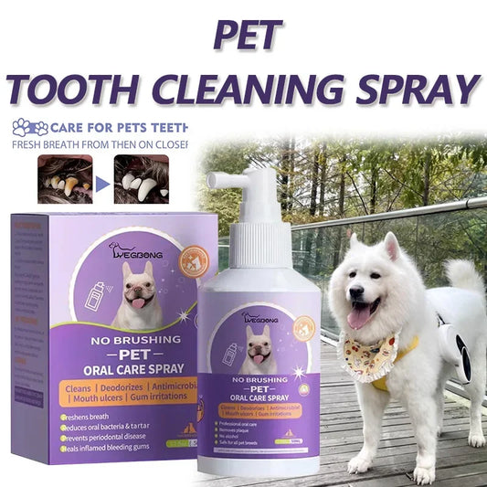 Pet Oral Cleanse Spray – Natural Plant Extract Dental Spray for Dogs & Cats (50ml)