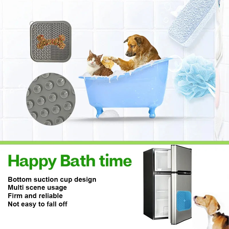 Premium Lick Mat Slow Feeder with Suction Cups – Anxiety Relief for Dogs & Cats