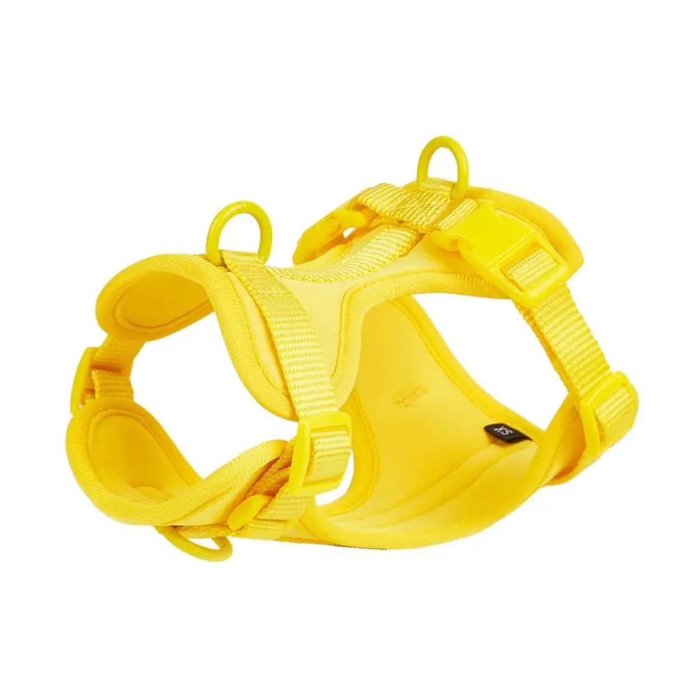 Candy Color Reflective Dog Harness Vest – Adjustable PVC Chest Strap for Outdoor Walking