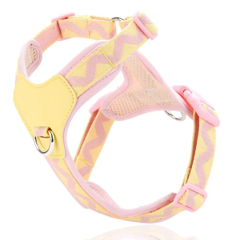 Anti-Breakaway Reflective Dog Vest Harness – No-Pull Adjustable Chest Harness with Optional Leash Set
