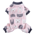 Cozy Printed Winter Dog Pajamas for Small Dogs
