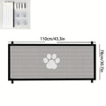 Expandable Pet Gate – Adjustable Portable Stair Barrier for Indoor & Outdoor Use