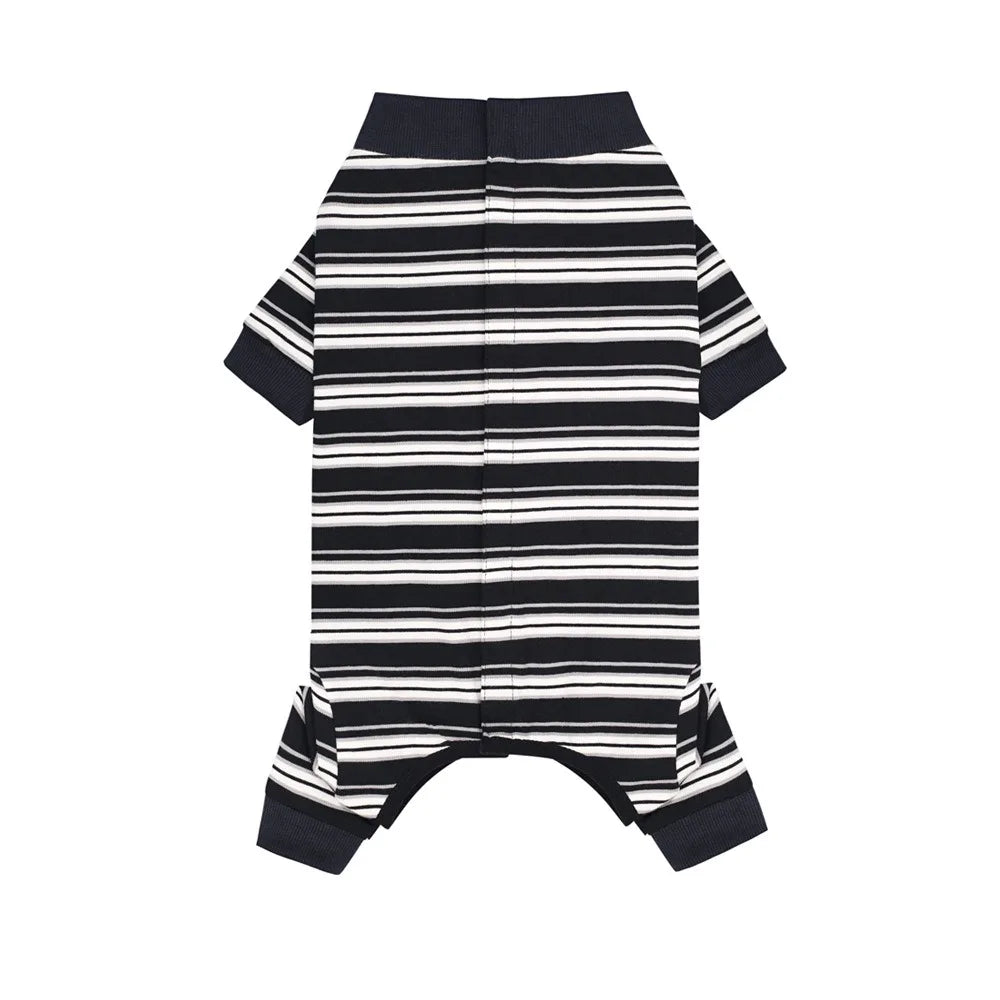 Classic Stripe Four-Legged Dog Pajamas