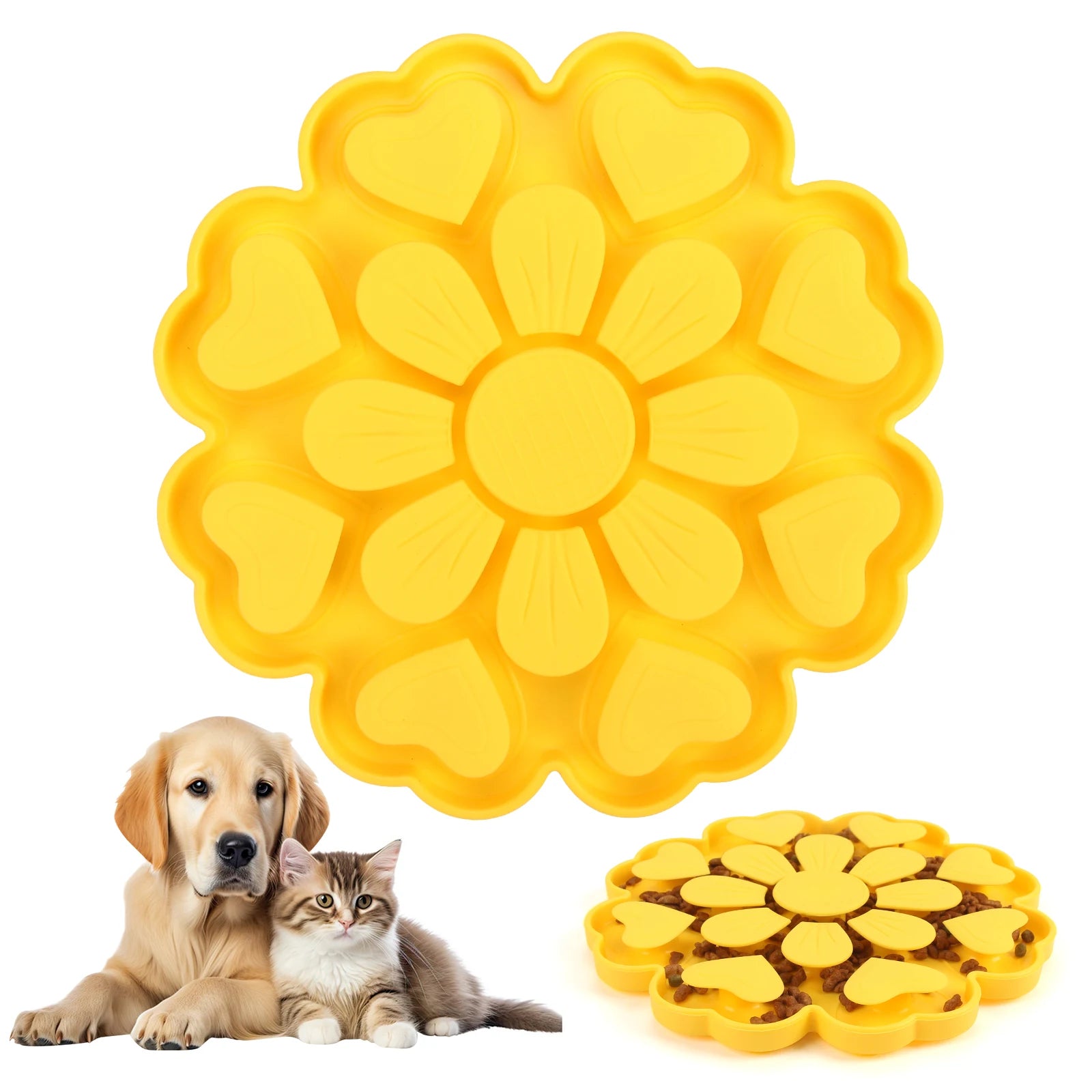 Slow Feeder Lick Bowl with Suction Cup – Choke-Proof Silicone for Dogs & Cats