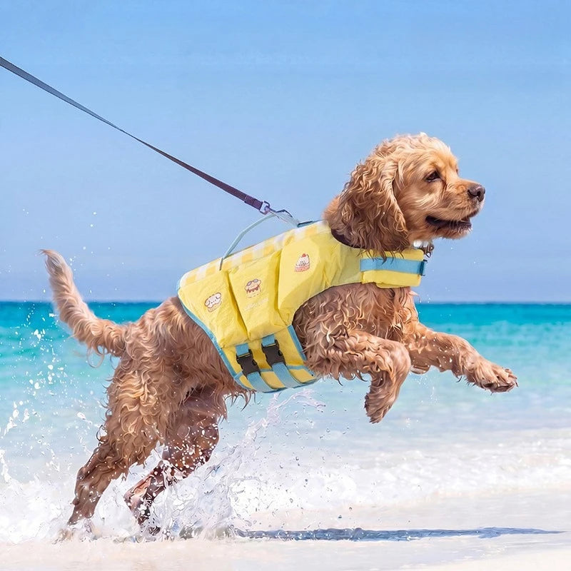 Dog Life Jacket for Medium & Large Dogs – High-Buoyancy Safety Swim Vest