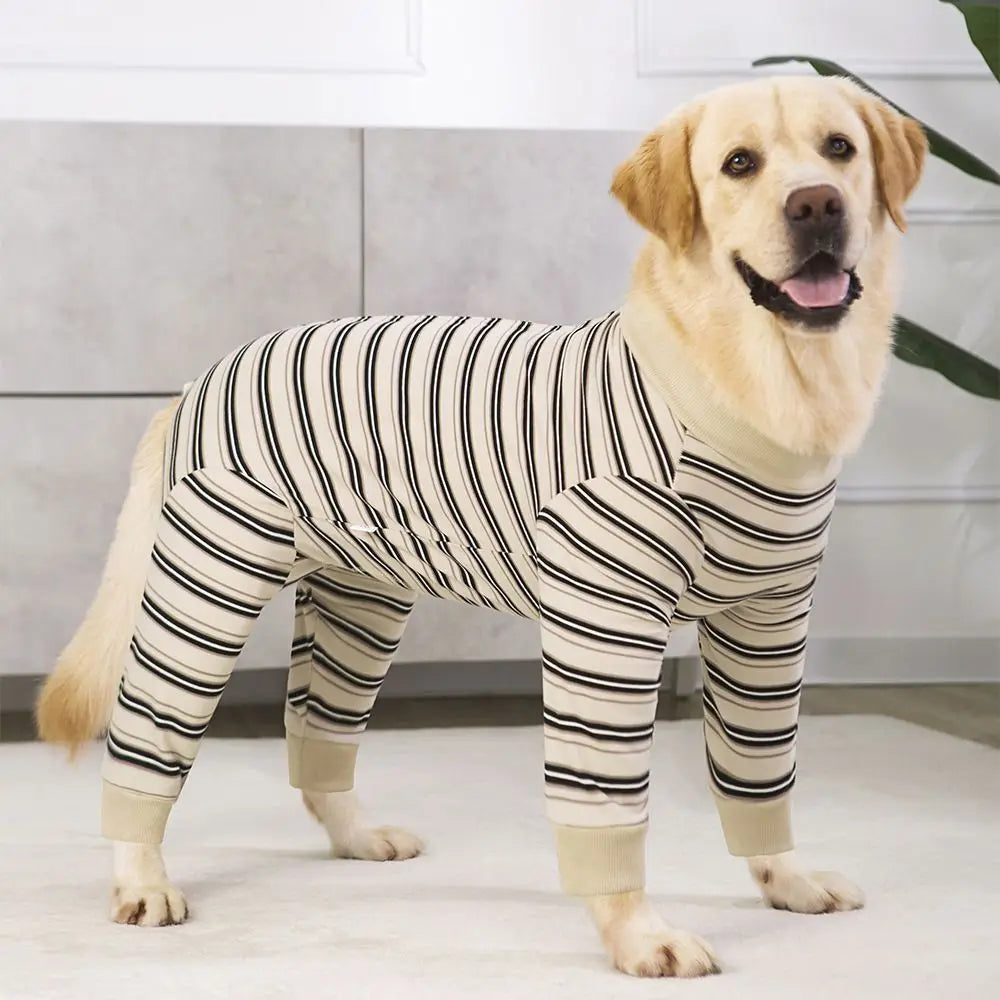 Classic Stripe Four-Legged Dog Pajamas