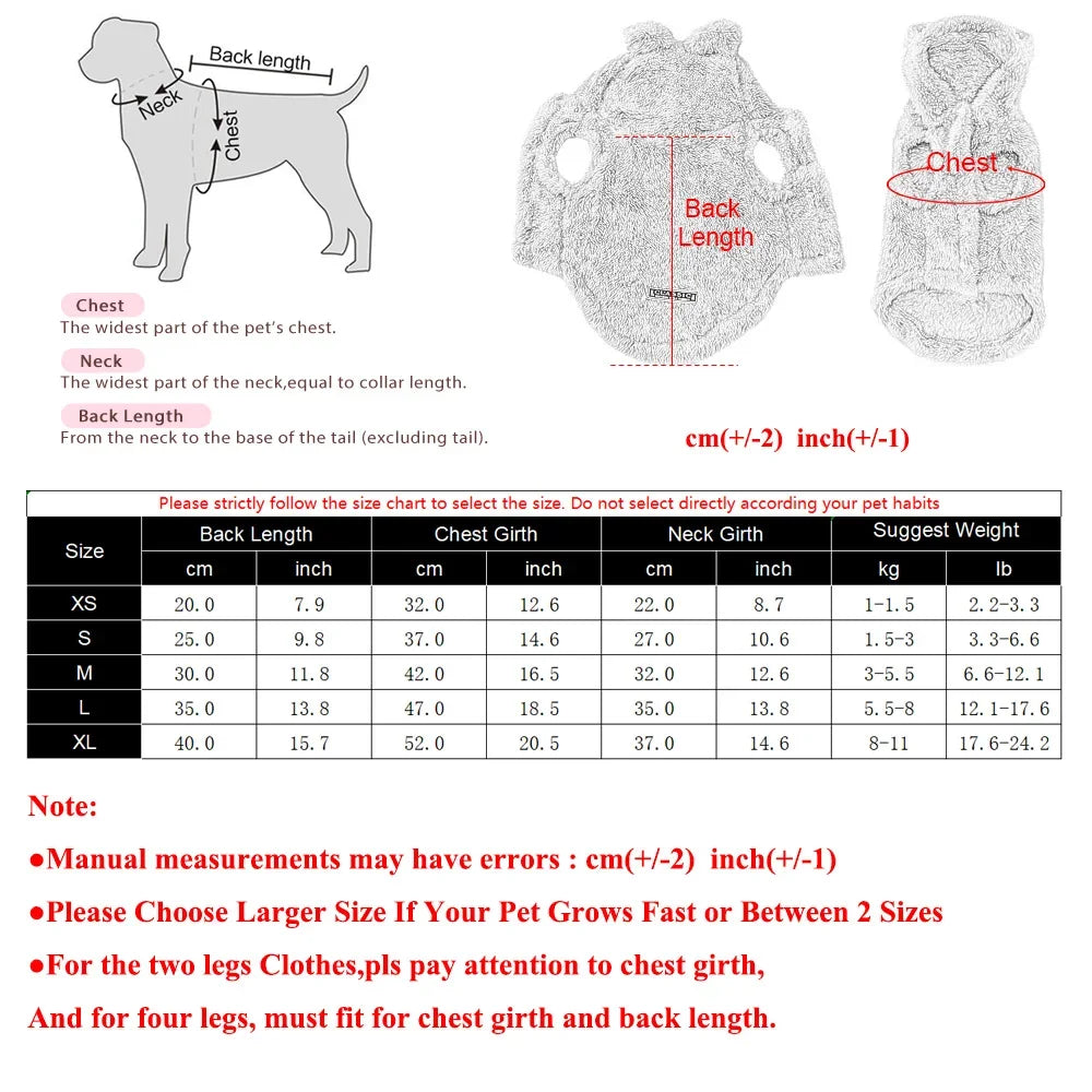 Hooded Fleece Cat & Dog Jacket with Rabbit Ears – Warm Winter Coat for Small Pets