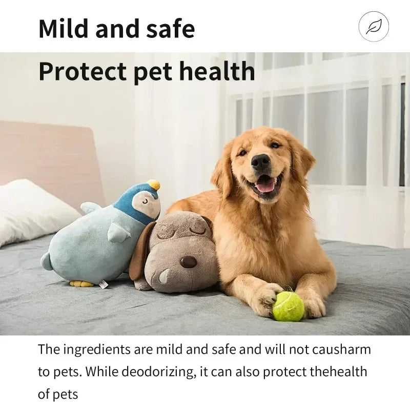 Pet Deodorant Spray – Indoor Air Freshener & Long-Lasting Odor Eliminator for Dogs & Cats (120ml)