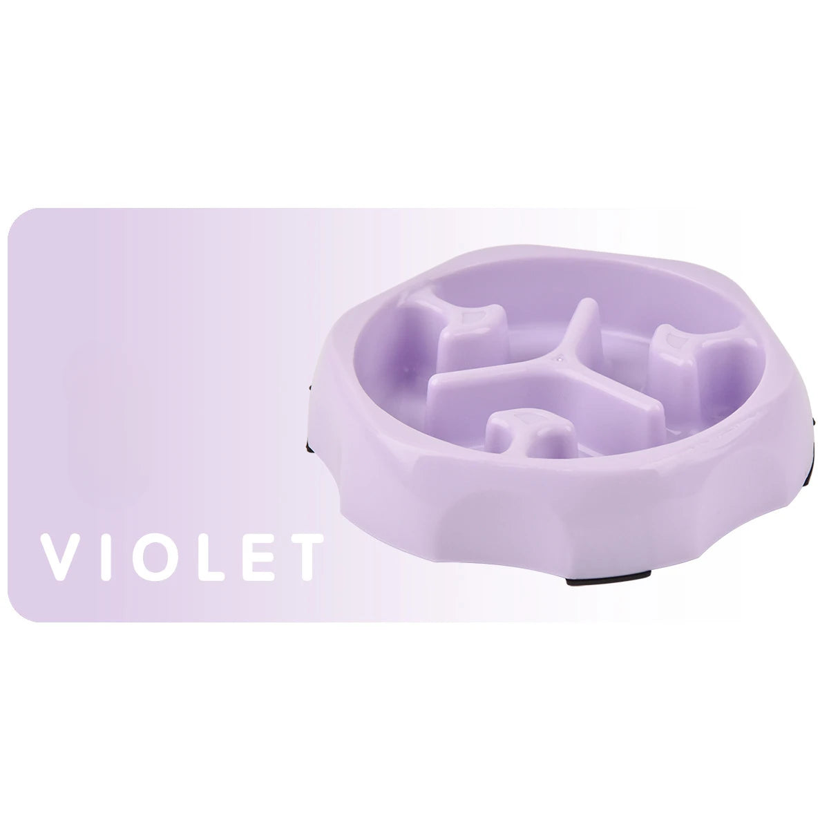 Anti-Choking Slow Food Bowl for Dogs & Cats – Anti-Slip PP Feeder