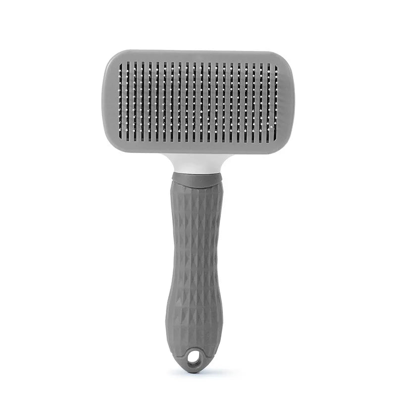 Self-Cleaning Pet Grooming Brush – Ergonomic Deshedding & Massage Comb