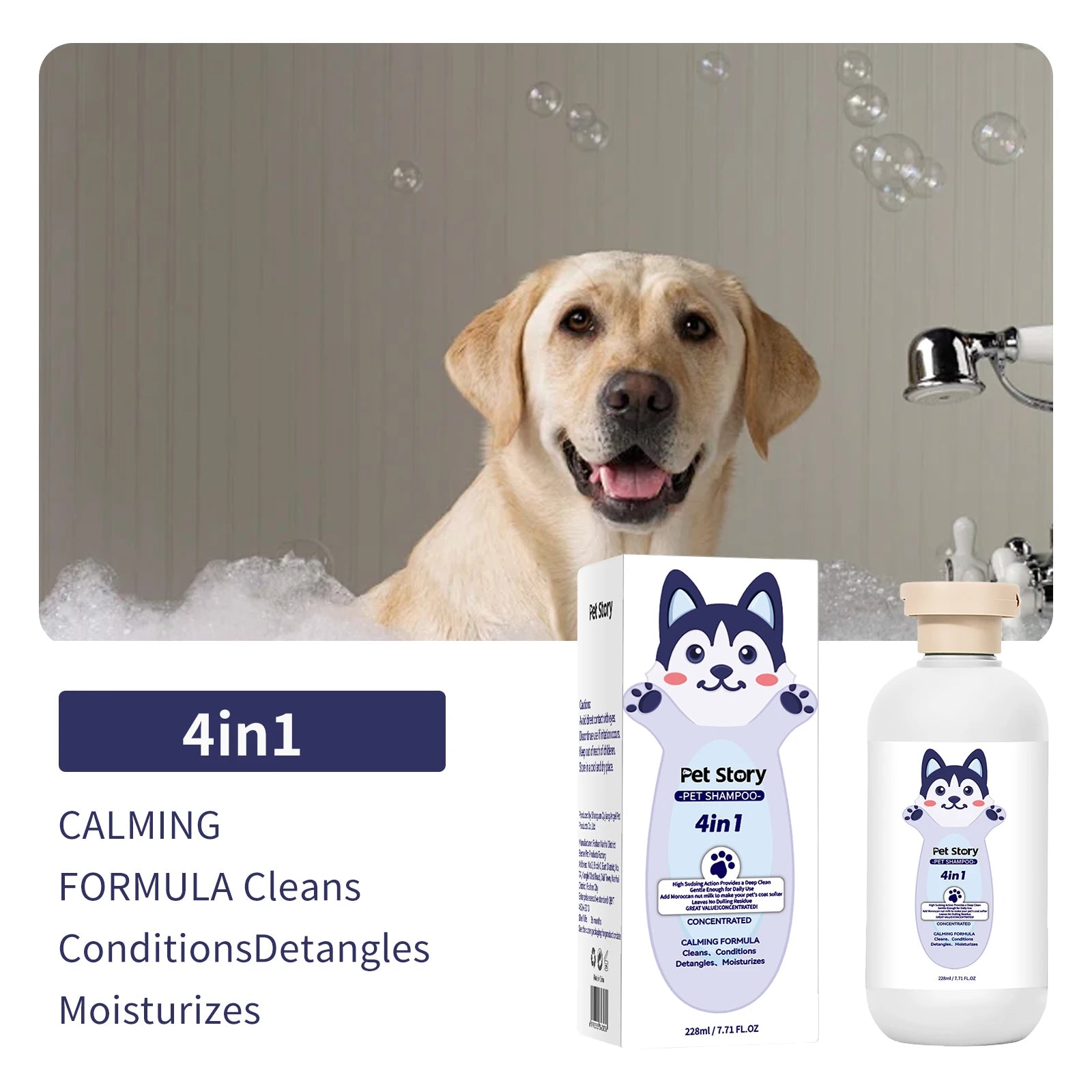 Premium Pet Grooming Spray – Cologne, Deodorizer, Shampoo, Eye & Ear Care for Dogs & Cats
