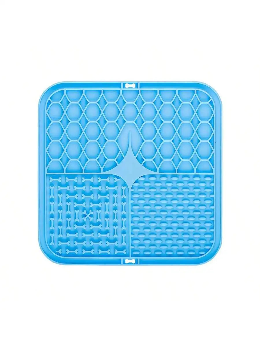 Pet Licking Tray Slow Feeder Mat – Anti-Choking Silicone Feeding Pad for Dogs & Cats