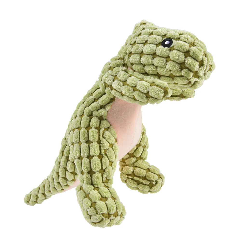 Plush Dinosaur & Animal Dog Toy – Interactive Chew Toy for Small Dogs & Cats