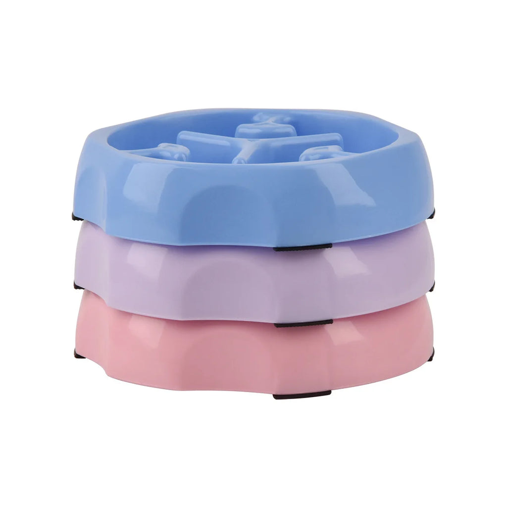Anti-Choking Slow Food Bowl for Dogs & Cats – Anti-Slip PP Feeder