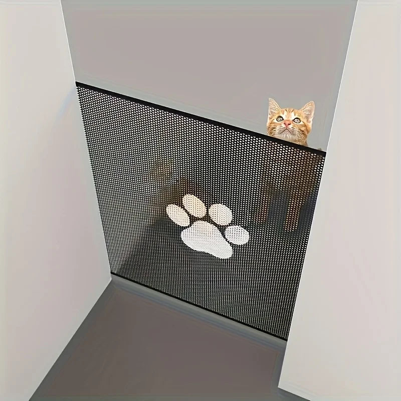 Expandable Pet Gate – Adjustable Portable Stair Barrier for Indoor & Outdoor Use
