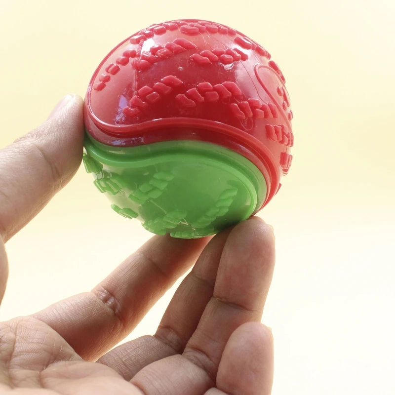 Squeaky TPR Dog Ball Toy – Teeth Cleaning Bite-Resistant Interactive Ball
