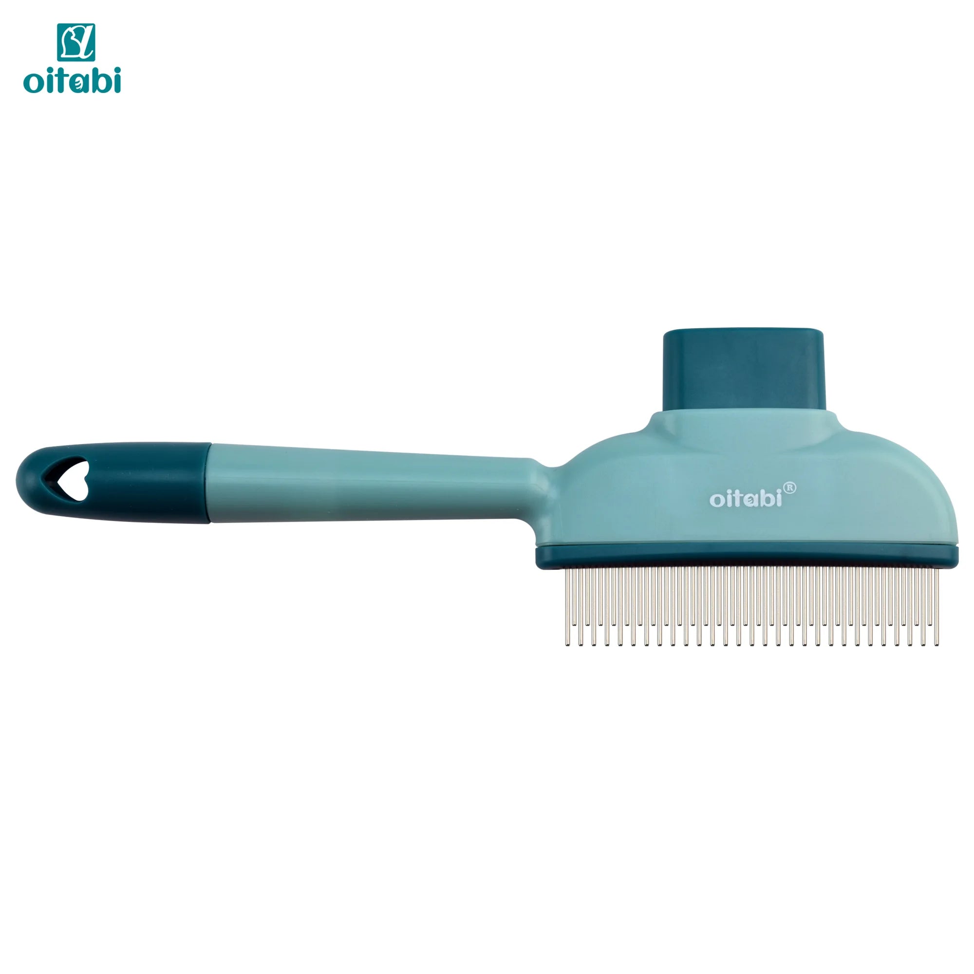 Oitabi Pet Deshedding Flea Comb – Stainless Steel Teeth for Dogs & Cats