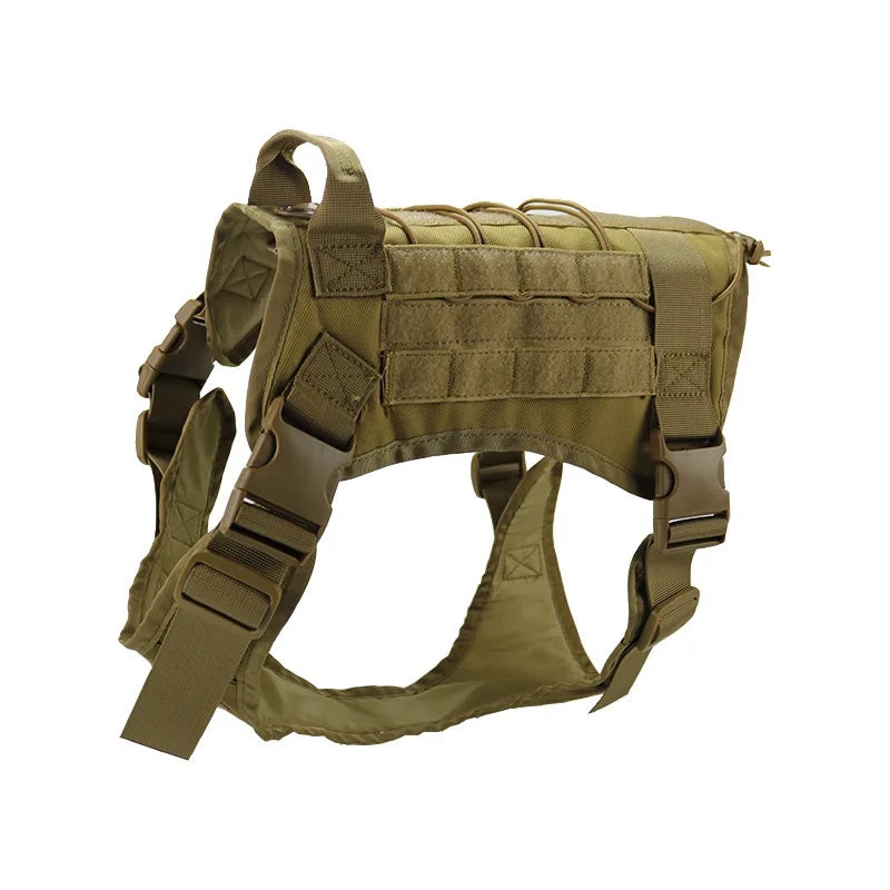 Tactical Military Dog Harness – Padded Quick-Release Vest for Small, Medium & Large Dogs