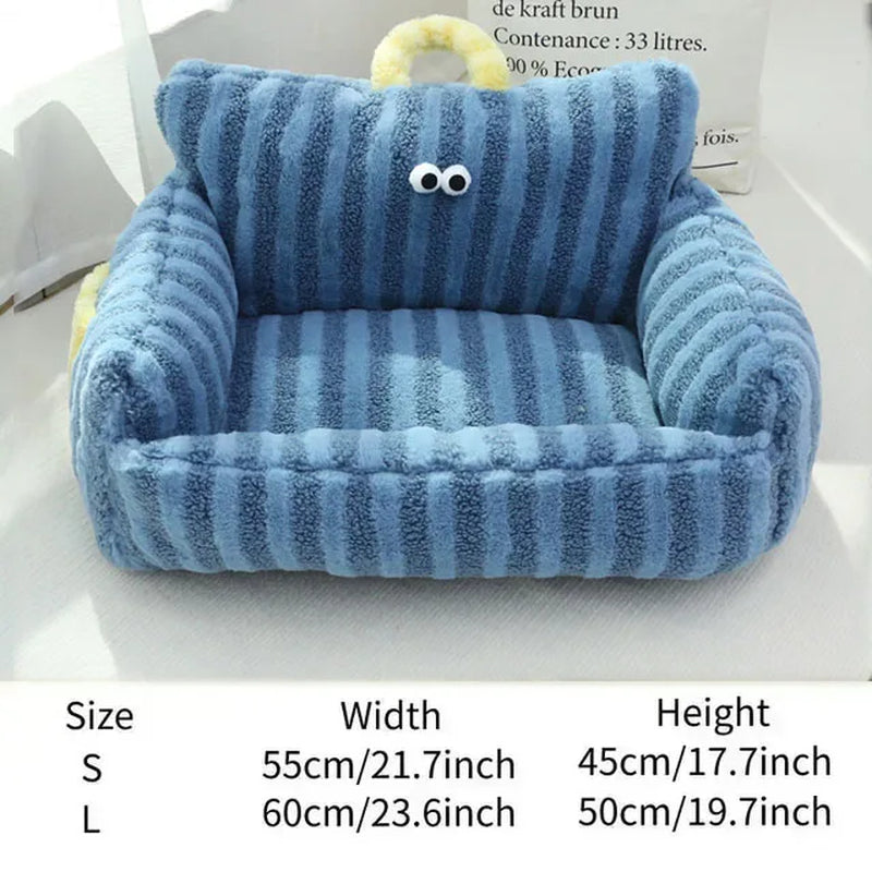 Cat Bed Sofa Winter Warm Foam Neck Pad Nest Beds Pet Deep Sleeping Bed for Small Medium Dogs Comfortable Plush Puppy Supplies