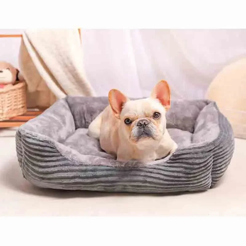 All Seasons Cat Bed Rectangle Puppy Pet Sofa Sleeping Dog Bed Cushion Fall Asleep Easily for Cat and Small Medium Dogs