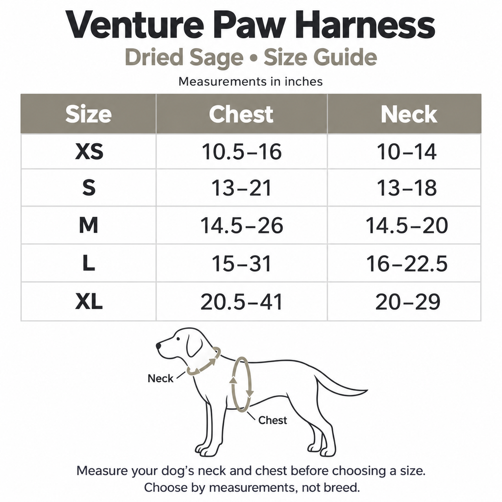 Venture Paw Pull Control Dog Harness - Dried Sage