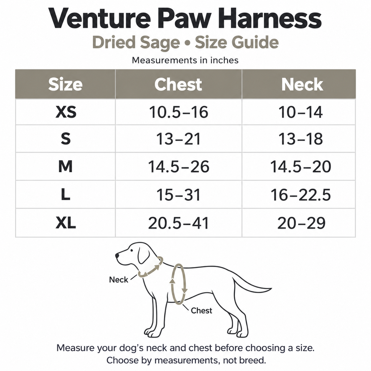 Venture Paw Pull Control Dog Harness - Dried Sage