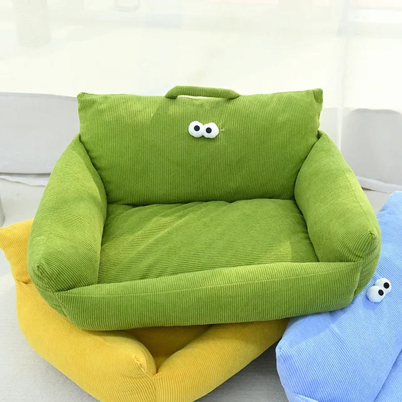Cat Bed Sofa Winter Warm Foam Neck Pad Nest Beds Pet Deep Sleeping Bed for Small Medium Dogs Comfortable Plush Puppy Supplies
