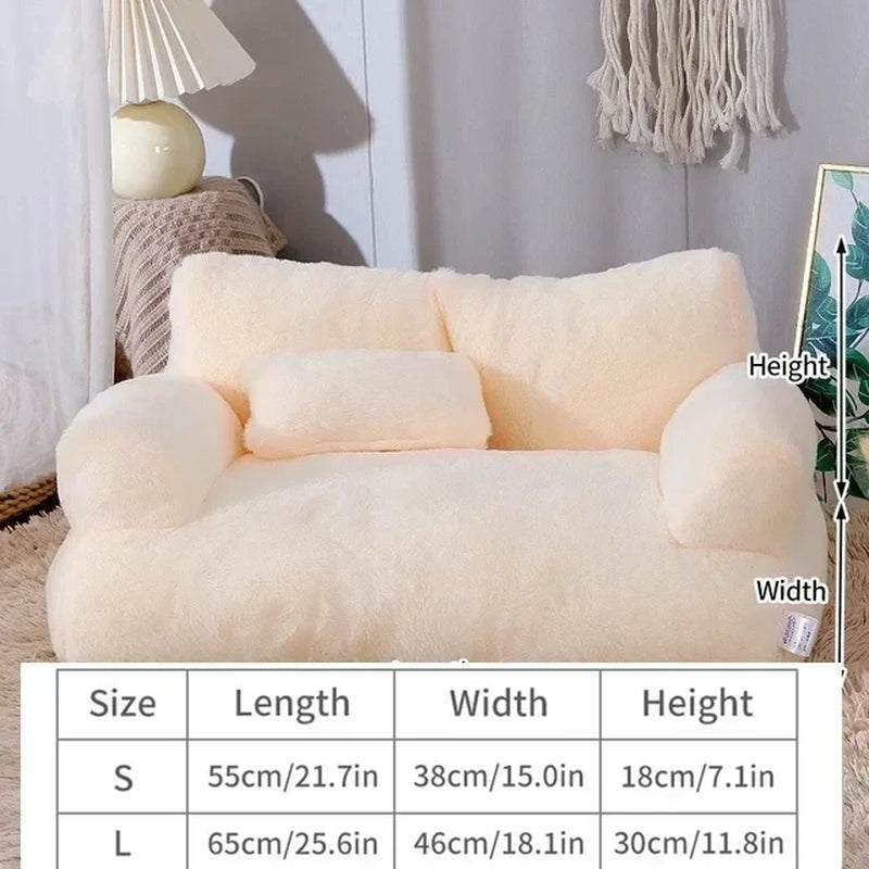 Cat Bed Sofa Winter Warm Foam Neck Pad Nest Beds Pet Deep Sleeping Bed for Small Medium Dogs Comfortable Plush Puppy Supplies